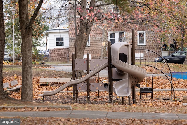 view of jungle gym