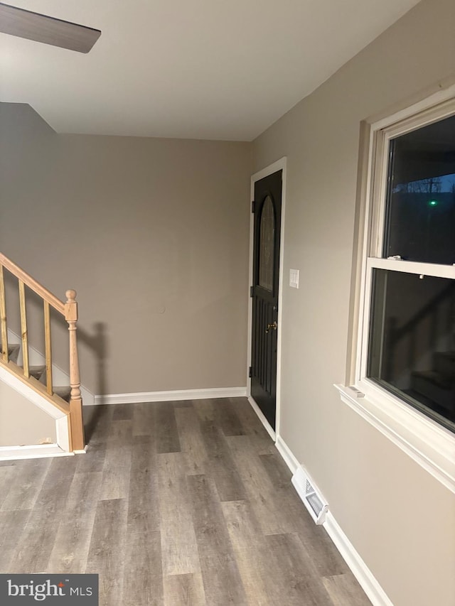 interior space featuring hardwood / wood-style floors