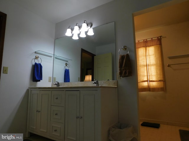 bathroom featuring vanity