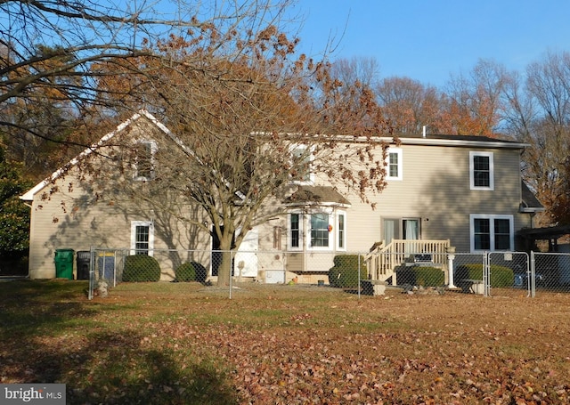 view of rear view of property