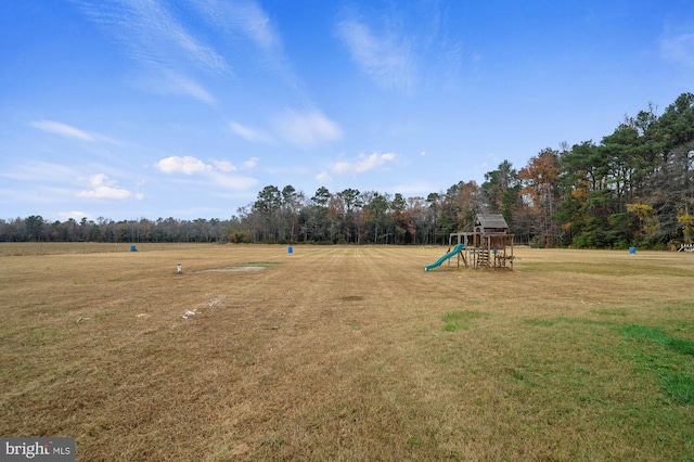 view of yard featuring a playground