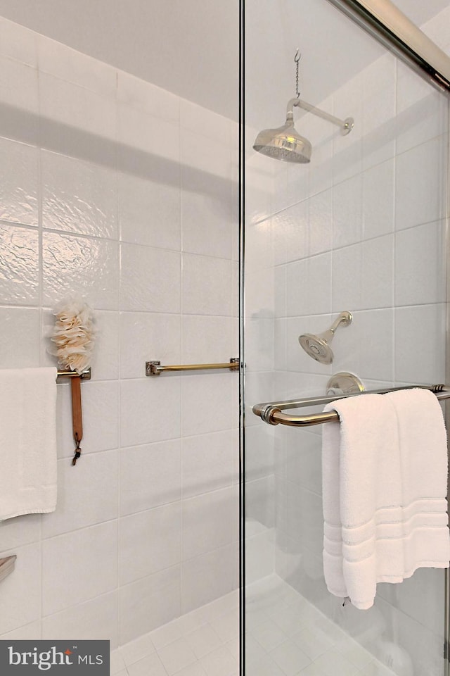 bathroom with walk in shower