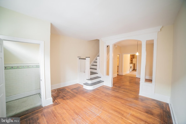 interior space featuring hardwood / wood-style floors