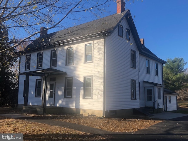 view of colonial home