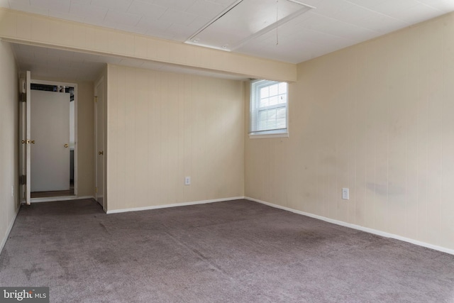 view of carpeted empty room