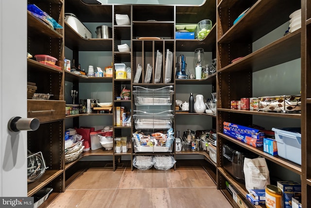 view of pantry