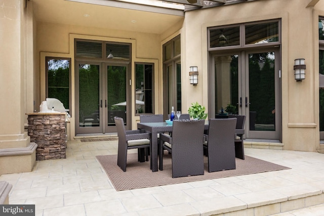 view of patio / terrace with french doors