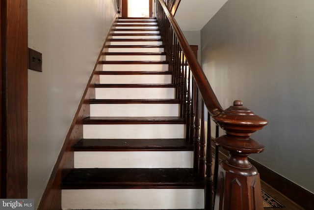 view of stairs