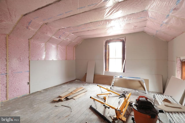 additional living space with lofted ceiling