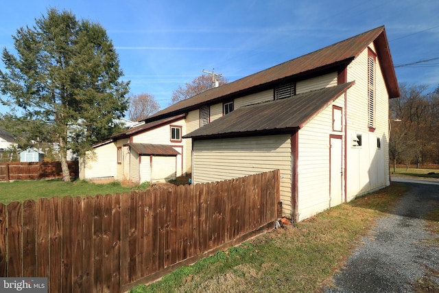 view of property exterior