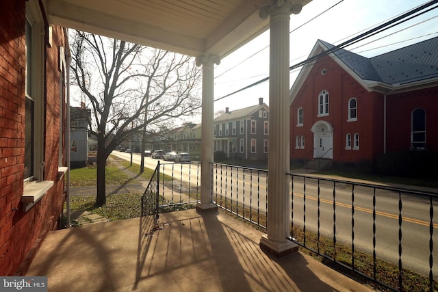 view of patio with covered porch