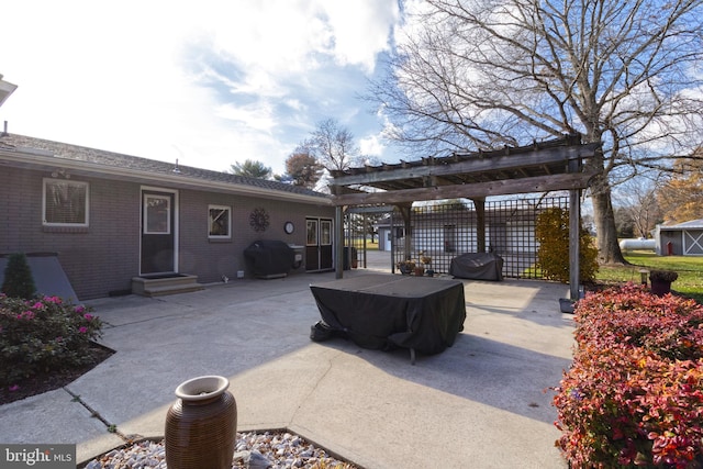 view of patio / terrace with grilling area