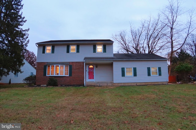 view of property with a front yard