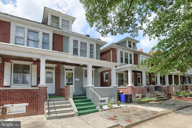 view of front of home with a porch