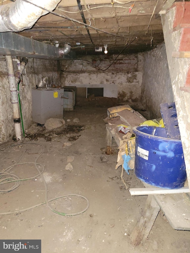 view of basement