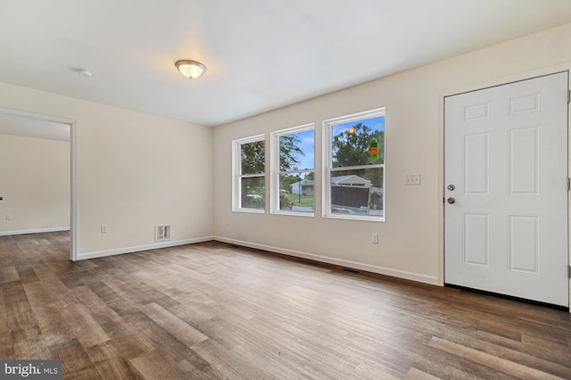 entrance foyer featuring hardwood / wood-style flooring