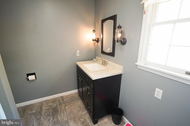 bathroom with vanity