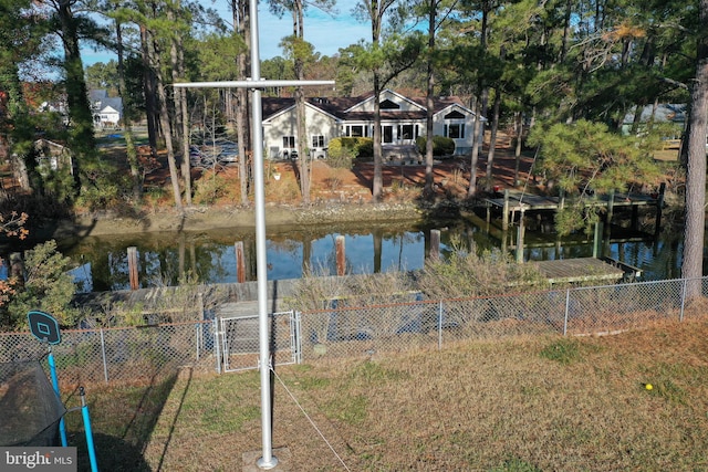 view of water feature