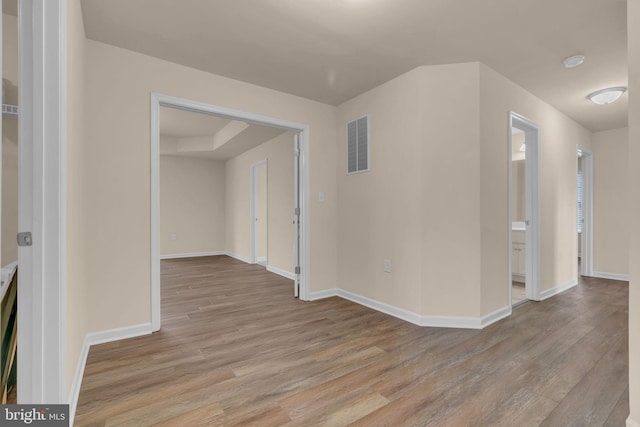 interior space featuring light hardwood / wood-style floors