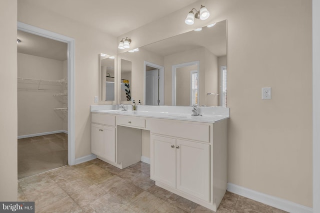 bathroom featuring vanity