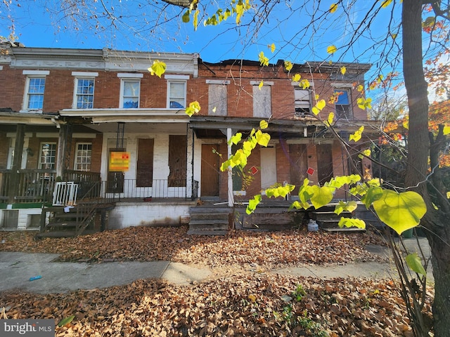 view of front of home with a porch