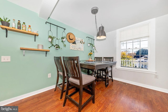 dining room featuring hardwood / wood-style floors