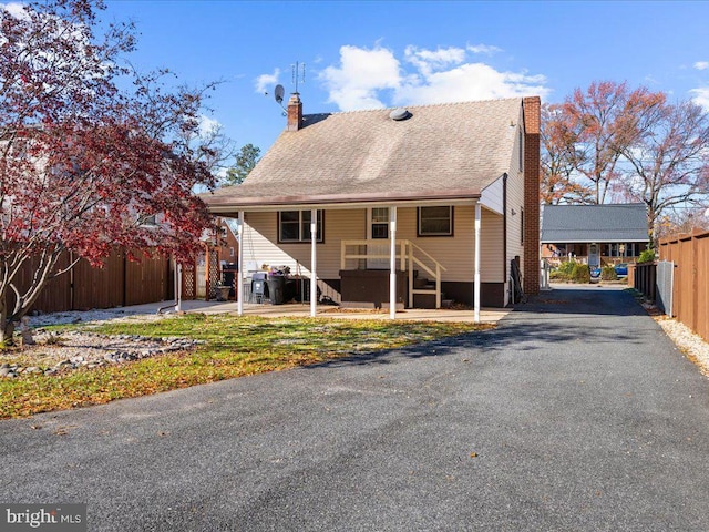 view of front of home