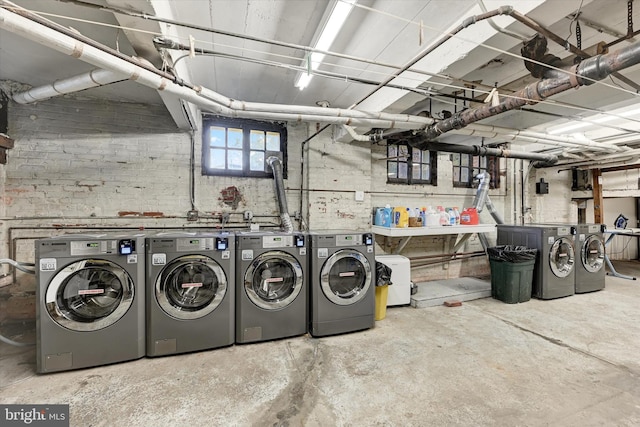 washroom with washer and clothes dryer