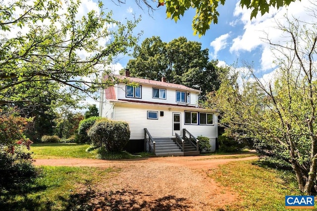 view of front of property