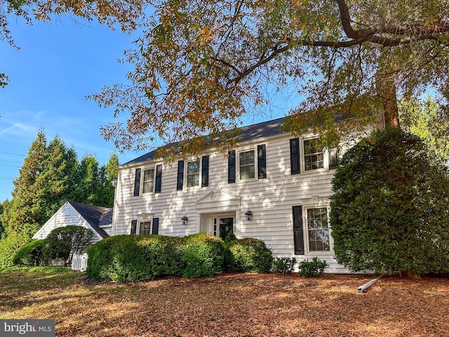 view of colonial inspired home