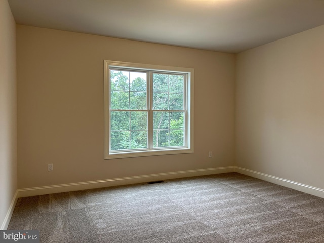 view of carpeted empty room