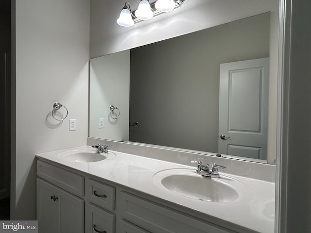 bathroom featuring vanity