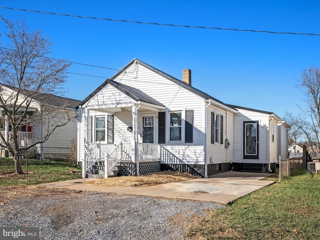 view of bungalow