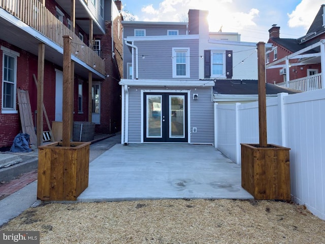 view of patio with french doors