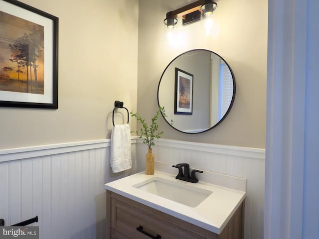 bathroom featuring vanity