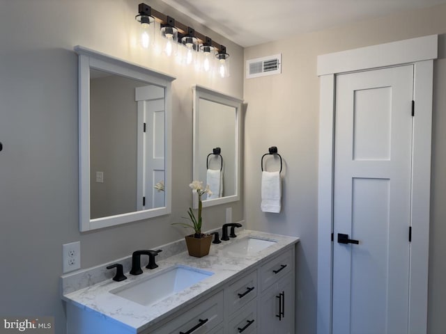 bathroom with vanity