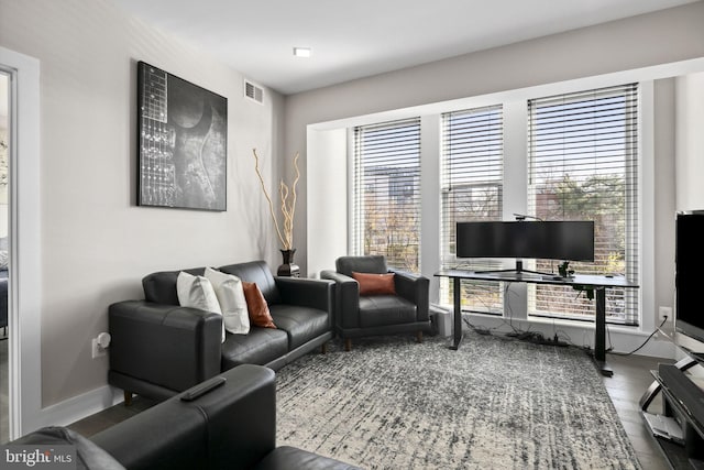 1028 Bladensburg Rd NE Unit 38, Washington, DC 20002 - living area with wood finished floors and baseboards