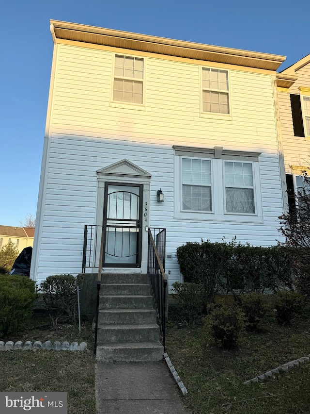 view of front of home