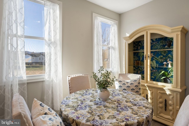 view of dining space