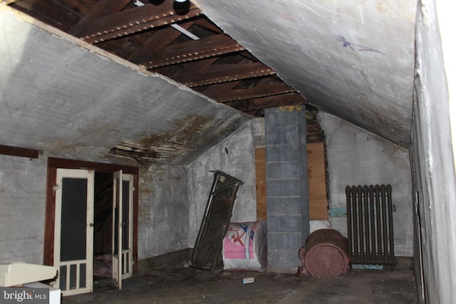 view of attic