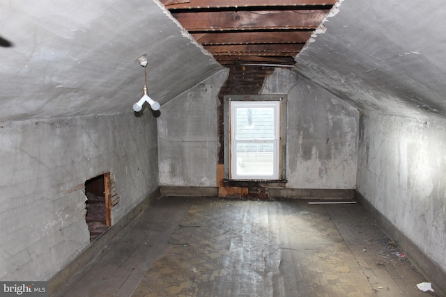 additional living space with lofted ceiling