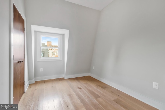 empty room featuring light hardwood / wood-style floors