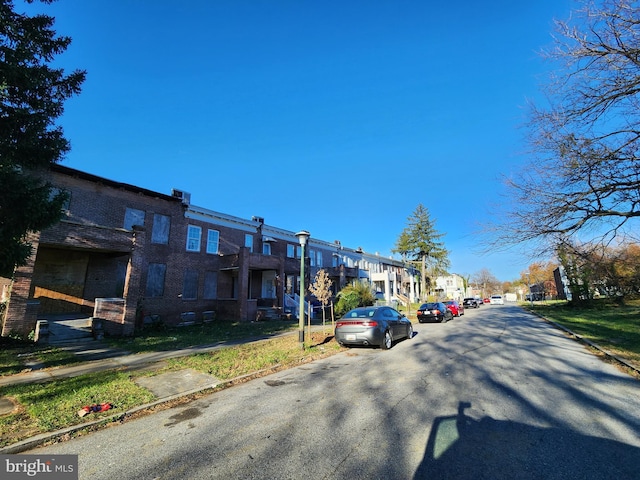 3706 Towanda Ave, Baltimore, MD 21215 - view of asphalt road with a residential view, curbs, and sidewalks