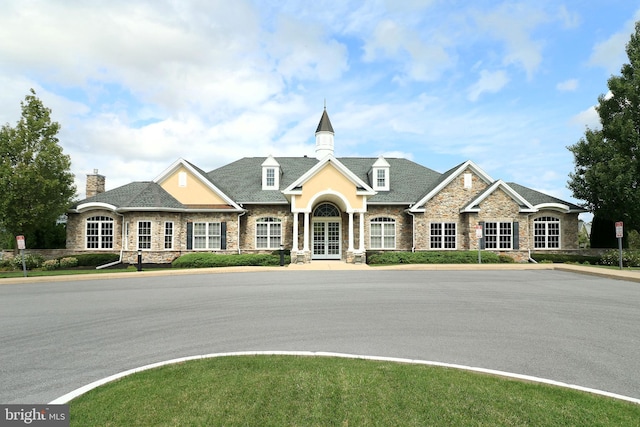 view of front of home featuring french doors