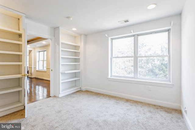 7902 Brynmor Ct Unit 201, Pikesville, MD 21208 - carpeted spare room with baseboards, recessed lighting, and a smoke detector