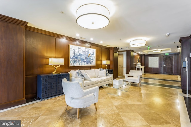 7902 Brynmor Ct Unit 201, Pikesville, MD 21208 - lobby featuring crown molding