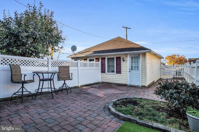 exterior space with a patio area