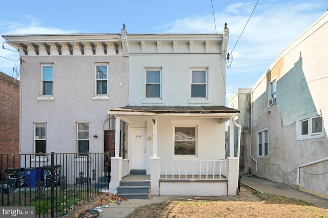 view of front of property with covered porch