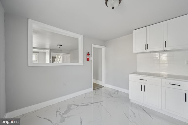 view of unfurnished dining area