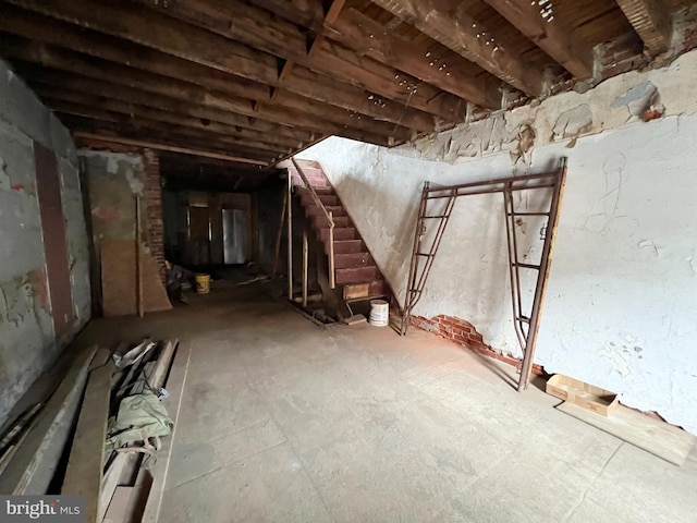 view of attic